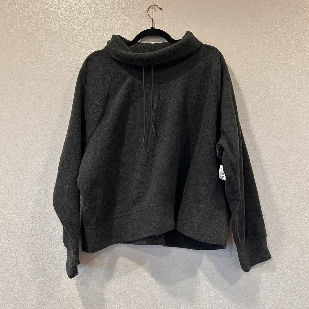 Old Navy Black Cowl Neck Fleece Pullover Women's Size XXL NWT